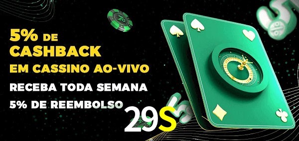 Promoções do cassino ao Vivo 29S